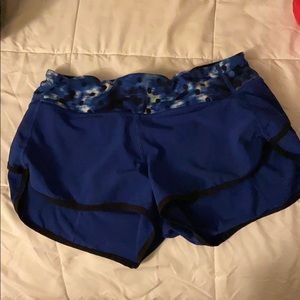 Blue run speed lululemon short